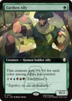 Earthen Ally (foil) (extended art) - Avatar: The Last Airbender Varianten