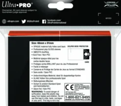 Eclipse Gloss Deck Protectors Pumpkin Orange (100 stuks)