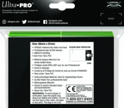 Eclipse Gloss Deck Protectors Lime Green (100 stuks)