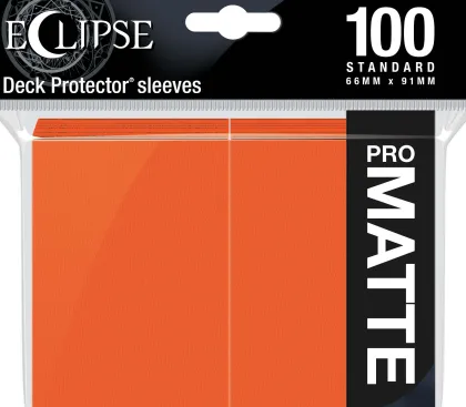 Eclipse Matte Deck Protectors Pumpkin Orange (100 stuks)