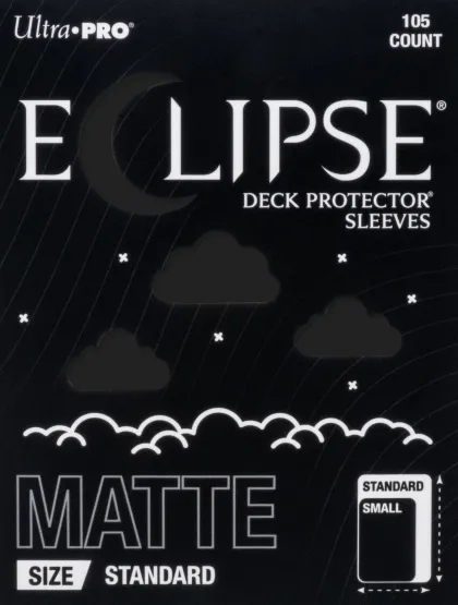 Eclipse Matte Enhanced Deck Protectors: Jet Black (105 stuks)