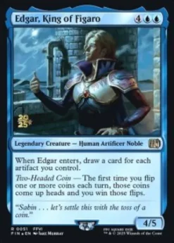 Edgar, King of Figaro (foil) - Final Fantasy Prerelease Promo's