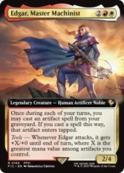 Edgar, Master Machinist (foil) (extended art) - Final Fantasy Commander Varianten
