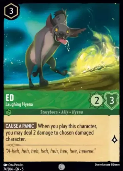 Ed, Laughing Hyena (foil) - Shimmering Skies