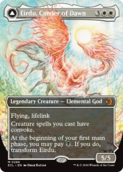 Eirdu, Carrier of Dawn (foil) (borderless) - Lorwyn Eclipsed Varianten