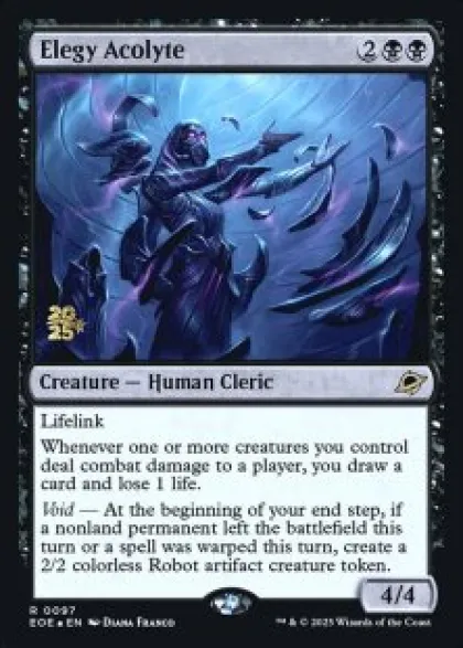 Elegy Acolyte (foil) - Edge of Eternities prerelease Promo's