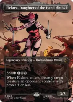 Elektra, Daughter of the Hand (#326) (borderless) - Marvel Super Heroes Varianten