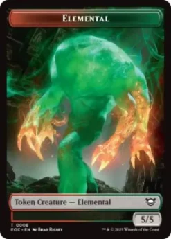 Elemental token (#8) (foil) (5/5) - Edge of Eternities Commander