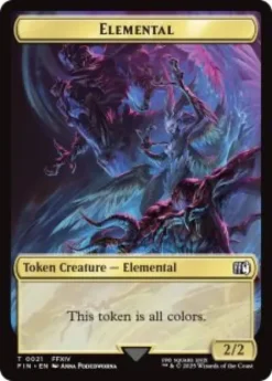 Elemental token (foil) (2/2) - Final Fantasy