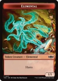 Elemental token (#17) (1/1) - Tarkir: Dragonstorm Commander
