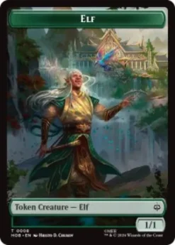 Elf token (foil) (1/1) - The Hobbit