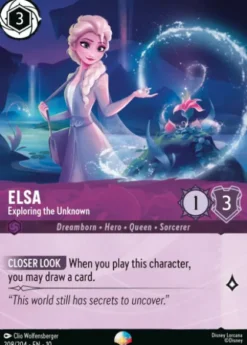 Elsa, Exploring the Unknown (foil) (borderless) - Whispers in the Well