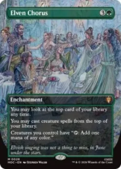Elven Chorus (#26) (borderless) - The Hobbit Eternal