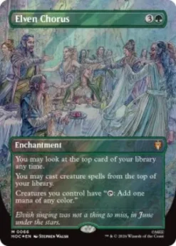 Elven Chorus (#66) (surge foil) (borderless) - The Hobbit Eternal