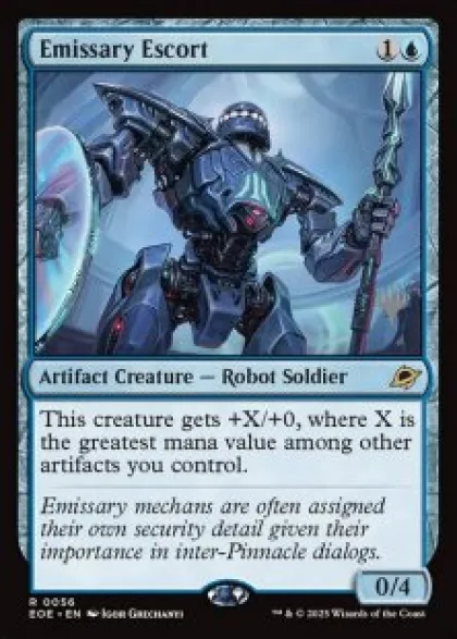Emissary Escort (foil) - Edge of Eternities Planeswalker Stamped