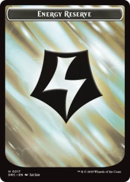 Energy Reserve helper card - Aetherdrift Commander