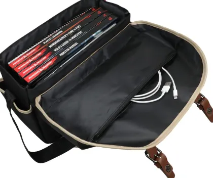 ENHANCE - Dungeons and Dragons Stylish RPG Player's Messenger Bag Designer Edition: Black