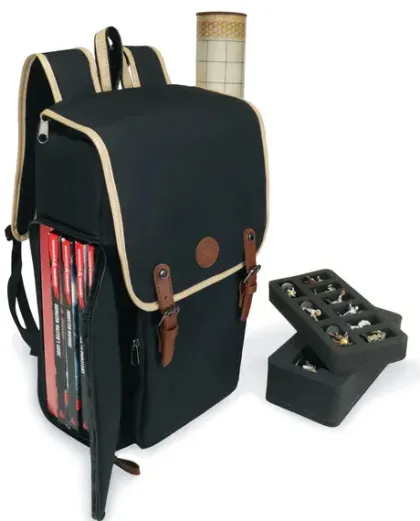 ENHANCE - Dungeons and Dragons Stylish RPG Travel Backpack Designer Edition: Black