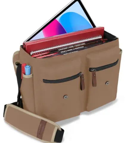 ENHANCE - Dungeons and Dragons Stylish RPG Messenger Bag Designer Edition: Tan
