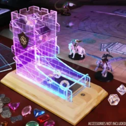 ENHANCE - LED Dice Tower with Dice Set: Clear