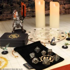 ENHANCE - Metal RPG Dice Set: Ancient Bronze (7 stuks)
