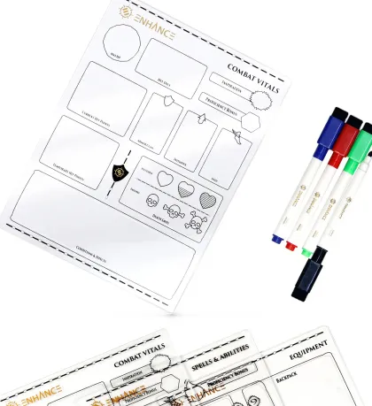 ENHANCE - RPG Acrylic Character Sheet Set