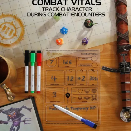 ENHANCE - RPG Acrylic Character Sheet Set