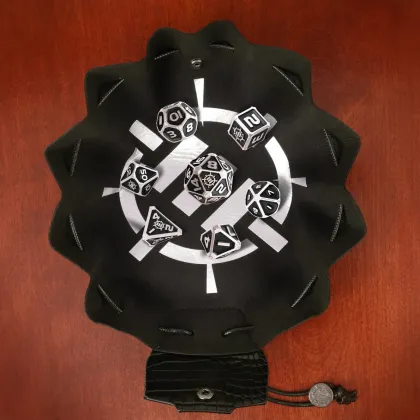 ENHANCE - RPG Metal Dice Set Collector's Edition: Black (7-delig)