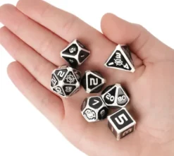 ENHANCE - RPG Metal Dice Set Collector's Edition: Black (7-delig)