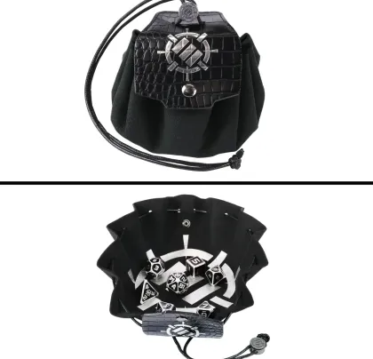 ENHANCE - RPG Metal Dice Set Collector's Edition: Black (7-delig)