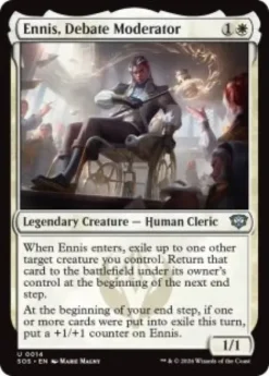 Ennis, Debate Moderator (foil) - Secrets of Strixhaven