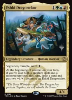 Eshki Dragonclaw (foil) - Tarkir: Dragonstorm Planeswalker Stamped