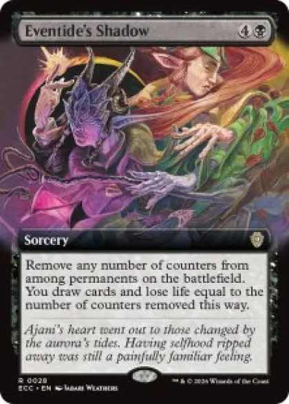 Eventide's Shadow (extended art) - Lorwyn Eclipsed Commander Varianten