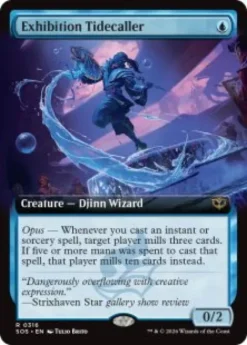 Exhibition Tidecaller (foil) (extended art) - Secrets of Strixhaven Varianten