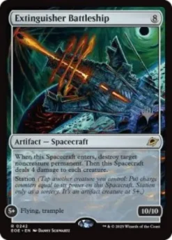 Extinguisher Battleship (foil) - Edge of Eternities Planeswalker Stamped