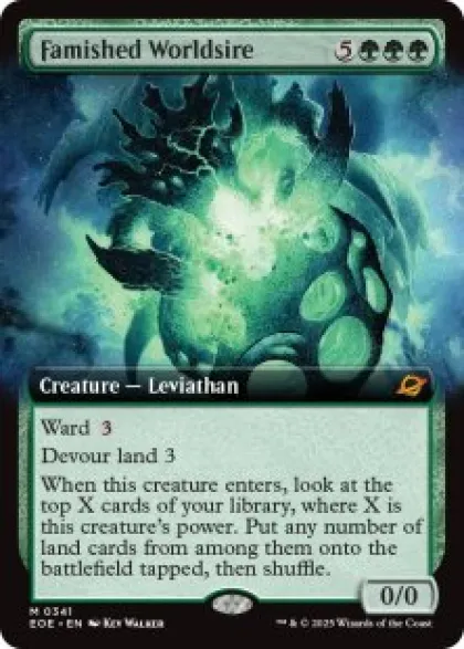 Famished Worldsire (foil) (extended art) - Edge of Eternities Varianten