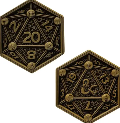 Fanattik Dungeons and Dragons - Class Cards and D20 Flip Coin