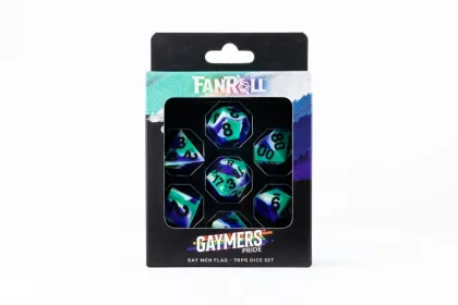Fanroll - Dice Set Gaymers Pride: Gay Men Flag (7-delig)