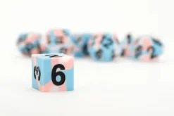 Fanroll - Dice Set Gaymers Pride: Transgender Flag (7-delig)