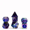 FanRoll - Dice Set: Rainbow with Blue Enamel (7 stuks)