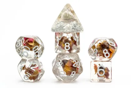 FanRoll - Dice Set: Rose (7-delig)