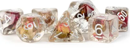 FanRoll - Dice Set: Rose (7-delig)