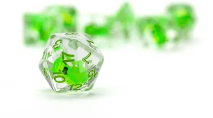 FanRoll Dragon Storm - Inclusion Dice Set: Green Dragon (7-delig)