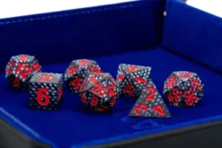 FanRoll Dragon Storm - Sharp Edge Silicone Dice Set: Black Dragon Scales (7-delig)