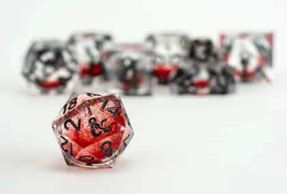 FanRoll Dungeons and Dragons - Dice Set: Liquid Core (7-delig)