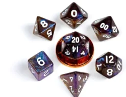 FanRoll - Mini Dice Set: Stardust Galaxy (7-delig)