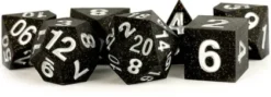 FanRoll -Sharp Edge Silicone Dice Set: Gold Scatter (7-delig)