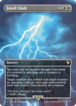 Fated Clash (foil) (borderless) - Final Fantasy Commander Varianten