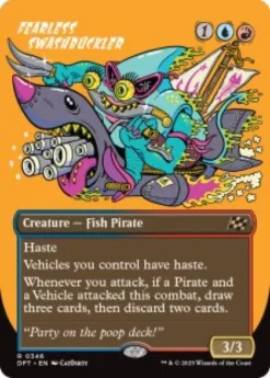 Fearless Swashbuckler (#346) (borderless) - Aetherdrift Varianten