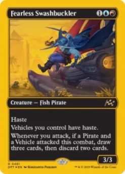 Fearless Swashbuckler (#481) (first-place foil) - Aetherdrift First-Place Box Toppers